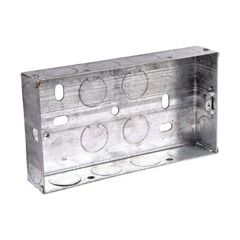 metal or plastic pattress box|metal back boxes for sockets.